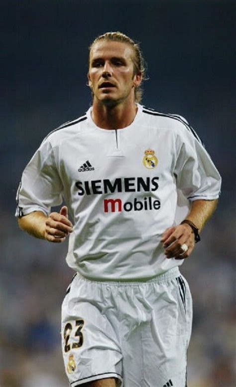 David Beckham of Real Madrid in action during the Spanish Primera ...