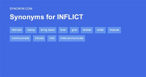 Another word for INFLICT > Synonyms & Antonyms