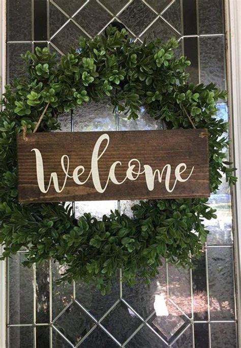 Hanging Welcome Sign Front Door Decor Wooden Welcome Porch | Etsy