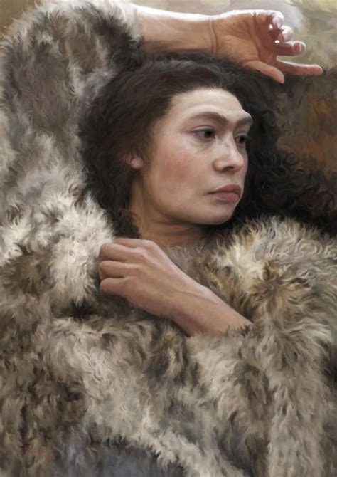 Resting Neanderthal woman by Tom Björklund on DeviantArt | Ancient ...