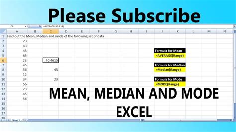 How To Calculate Mean Median Mode Using Excel - Haiper