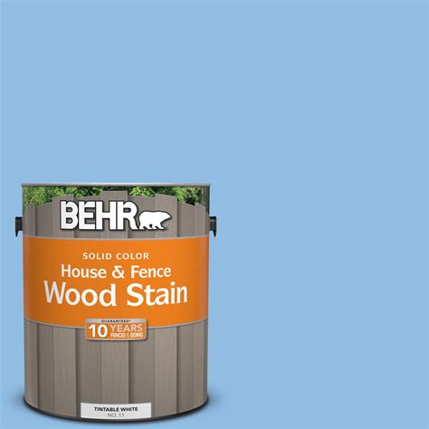 BEHR 1 gal. #P520-3 Toile Blue Solid House and Fence Exterior Wood Stain-01101 - The Home Depot