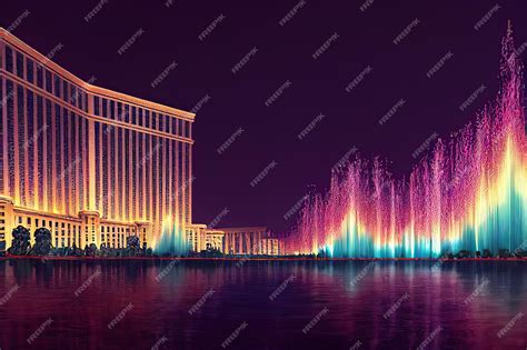 Premium Photo | Bellagio hotel Las Vegas Nevada USA Bellagio fountains