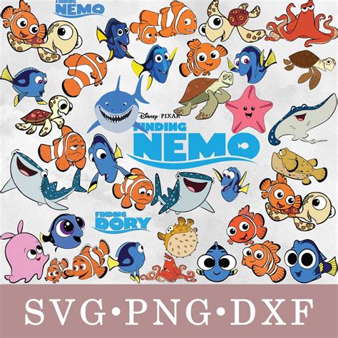 Finding Nemo svg, Finding Nemo bundle svg, png, dxf | Inspire Uplift