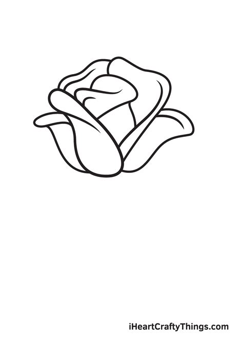 How To Draw A Simple Rose