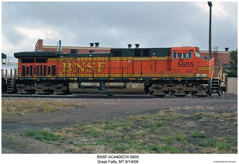 BNSF AC4400CW 5605 | BNSF AC4400CW 5605 at Great Falls, MT A… | Flickr