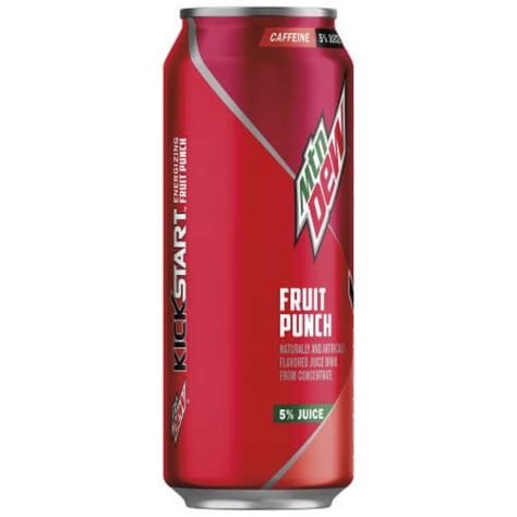 Mountain Dew® Kickstart Fruit Punch Energy Drink Can, 16 fl oz - Kroger