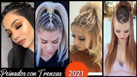 PEINADOS CON TRENZAS👌 ️FÁCIL DE HACER|Vídeo Exitoso| PRIMAVERA VERANO ...