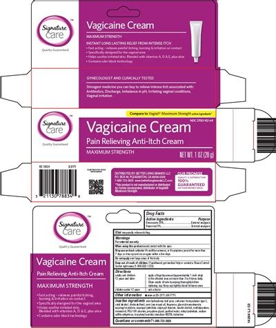 Product Images Signature Care Vagicaine Photos - Packaging, Labels ...