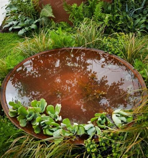 water_bowl_corten_steel_metal_garden_modern_metal_outdoor_pond_kent_uk