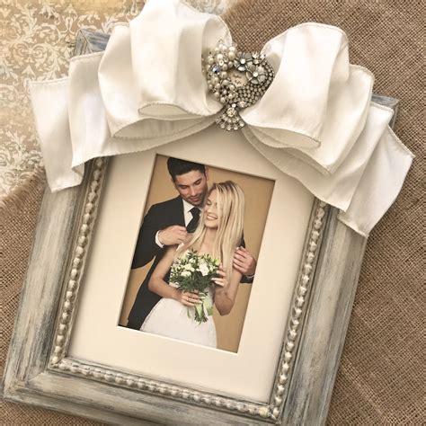 Personalized Wedding Frame - Handmade Vintage Photo Gift