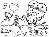 Coloring Page My Melody  Home sketch template