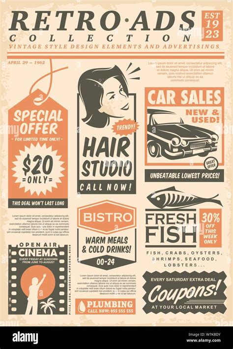 Vintage Newspaper Ads