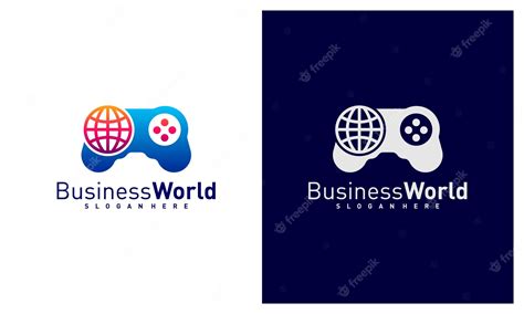 Premium Vector | World game logo design vector colorful world logo ...