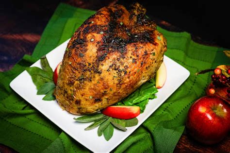 Brined & Roasted Turkey Breast | Just A Pinch Recipes