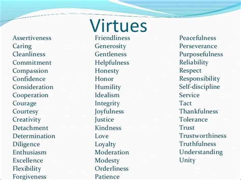 Virtues