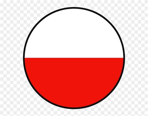 Poland - Poland Flag Round Png Clipart (#1904652) - PinClipart