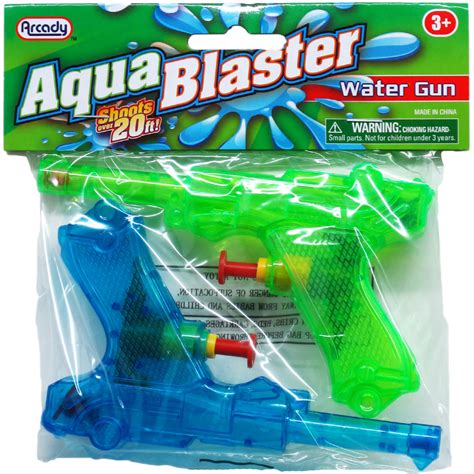 Wholesale 2-Piece Assorted Color Water Guns - 5.25" | DollarDays