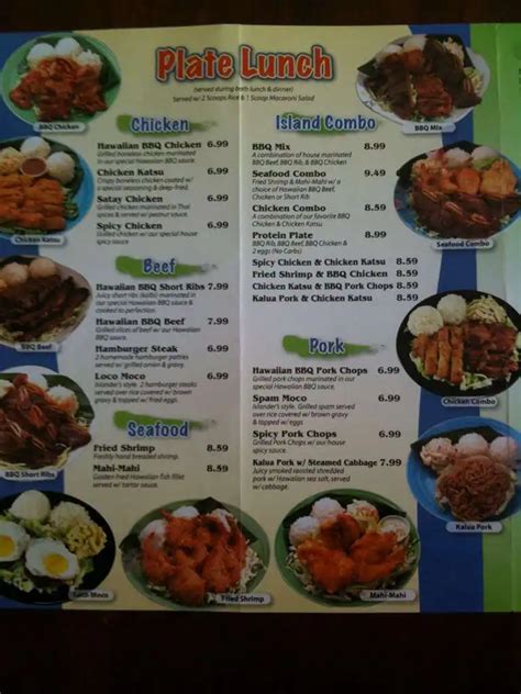 Aloha Hawaiian BBQ Menu, Menu for Aloha Hawaiian BBQ, Westside, El Paso - Zomato United States