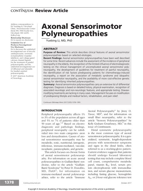 What Is Sensory Motor Neuropathy | Webmotor.org