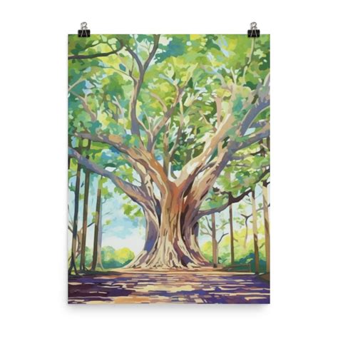 Lahaina Banyan Tree Watercolor Print Maui Travel Print Hawaii Decor ...