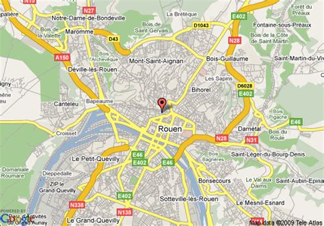 Rouen Map - France