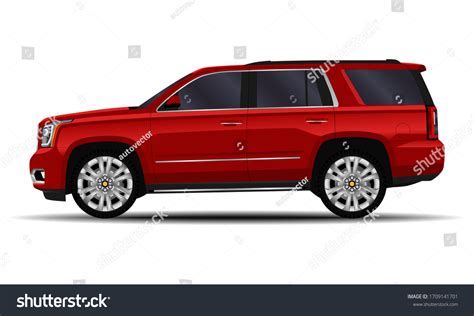 Realistic Suv Car Side View Stock Vector (Royalty Free) 1709141701 ...