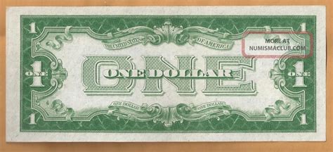 1934 One Dollar Silver Certificate Almost Unc Extra Ink During First Printing