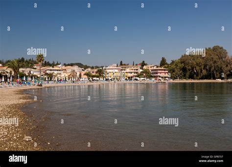 Gouvia beach, Corfu, Greece Stock Photo - Alamy