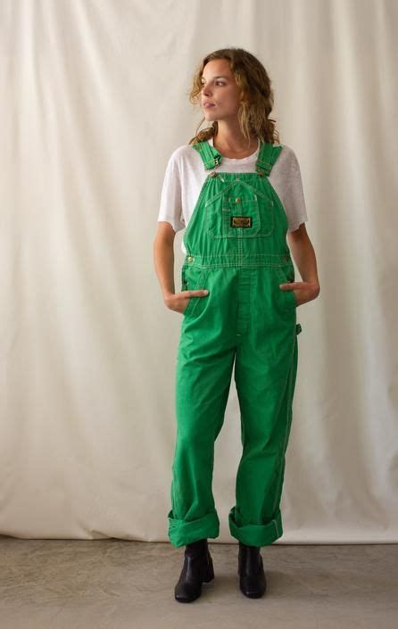 Vintage Bright Green Overalls | Washington Dee Cee Dungarees | Made in ...