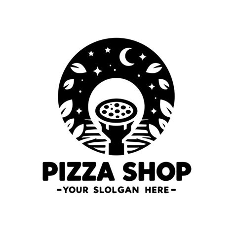 Premium Vector | Pizza shop logo vector illustration