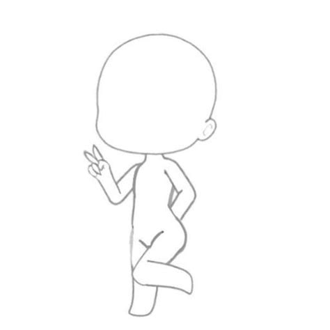 Gacha Template Pose ~ Gacha Dibujar Bonecas Zeichnet Gachalife ...