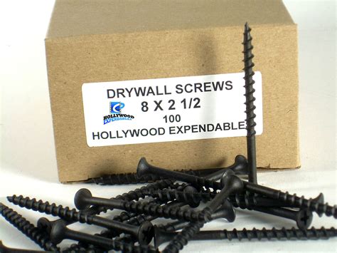 Drywall Screw 8 X 2-1/2″ 100 Pk. & 5 Lb. Box | Hollywood Expendables