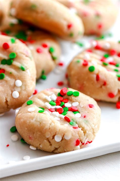 5-Minute No Bake Christmas Sprinkle Cookies | Recipe | Sprinkle cookies ...