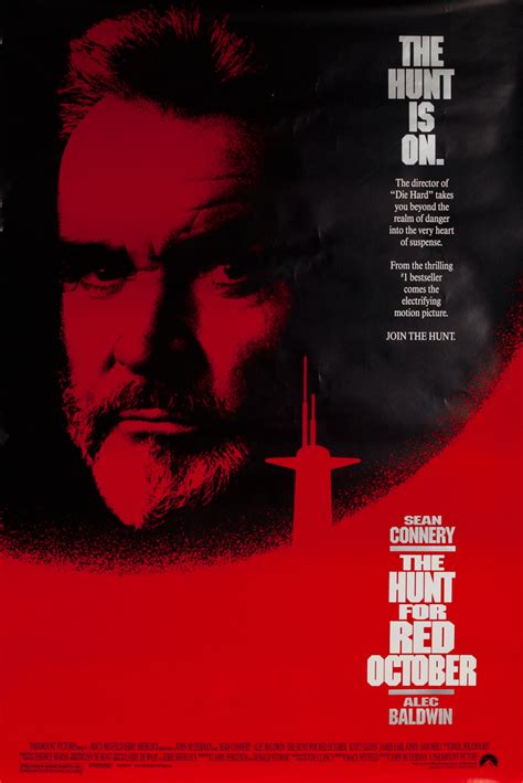 The Hunt for Red October, Original American 1 Sheet Movie Poster ...