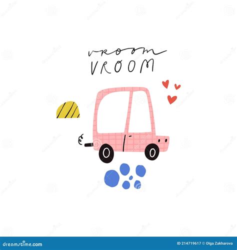 Cartoon Vroom Vector Illustration | CartoonDealer.com #84733988