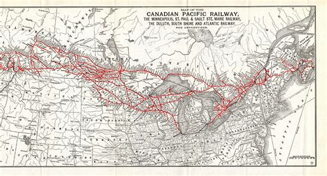 1913 Antique Canadian Pacific Railway Map Canadian Railroad | Etsy in 2021 | Canadian pacific ...