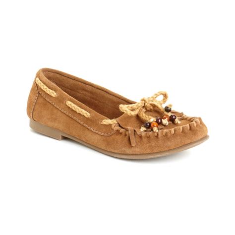 Steve Madden Teana Moccasin Flats in Brown (cognac) | Lyst