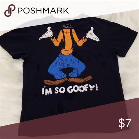 Disney Goofy T-shirt | Navy Blue Cotton Tee