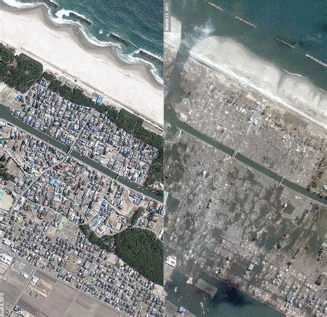 Japan Tsunami: Before & After