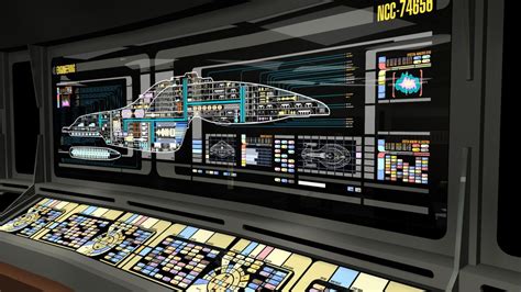 Star Trek: Voyager bridge recreation WIP - Piotr Gasior 2d/3d Artist ...