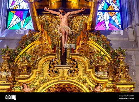 Almudena Cathedral, interior architecture detail, Madrid, Spain, 2022 ...