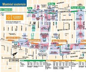 Montreal's underground City Map - The Montreal Visitors Guide