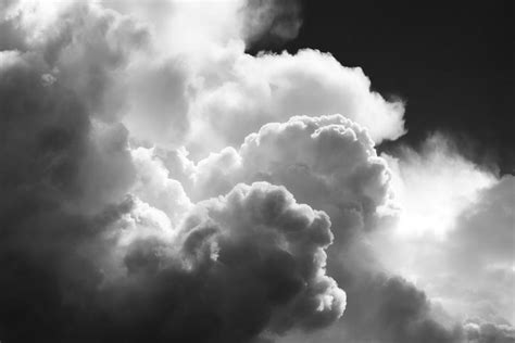 Black And White Sky With Building Storm Clouds Fine Art Print Photograph by Keith Webber Jr