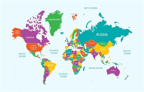 World Map Names Of Countries - Ronny Cinnamon