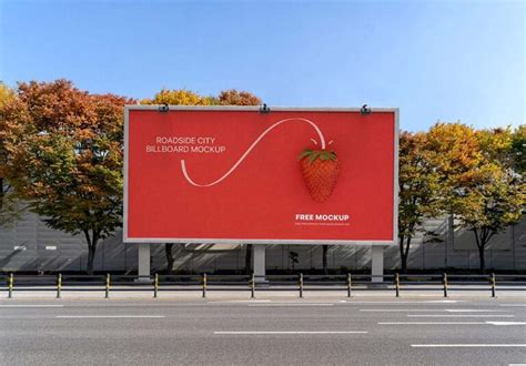 Free Roadside City Billboard Mockup | Mockuptree