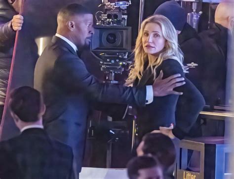 Cameron Diaz and Jamie Foxx Spotted on Set of Back in Action: Photos