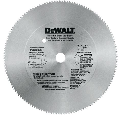 Buy DEWALT Circular Saw Blade, 7 1/4 Inch, 140 Tooth, Wood Cutting (DW3326) Online at ...