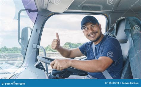 Smile Professional Truck Driver Stock Photo - Image of lorry, professional: 194437794