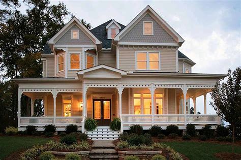 Victorian Style House Plan - 4 Beds 3.5 Baths 2772 Sq/Ft Plan #410-104 ...